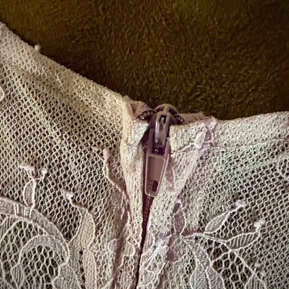 JJ’s House A-Line Chiffon Scoop Neck Lace 2 Piece Dress - Picture 7 of 14